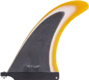 Captain Fin Co. Tyler Warren Raked Longboard Fin Black White Orange
