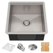 Kraus KWU111-17 Kore 17" Undermount Single Basin Stainless Steel - Stainless