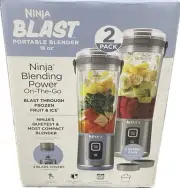 Ninja Blast Portable Blender 2 Pack | 18oz Cordless, USB-C, Leakproof, 1727122