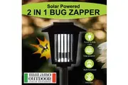 2 in 1 Bug Zapper and LED Light Mosquito Insect Fly Killer Garden Outdoor Decor