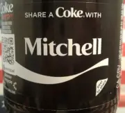 Share A Coke With Mitchell 2018 Zero Sugar Limited Edition Coca Cola Bottle