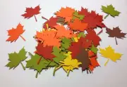 DIE CUT AUTUMN FALL LEAF LEAVES SET OF 100 5" H SCRAPBOOKING, EMBELLISHMENTS