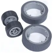 Pa03670 - 0001 Pa03670 - 0002 Consumable Set Pick Roller + Brake Roller PICKUP Roller for Fi-7160 Fi-7260 Gray
