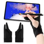 2 Pack Drawing Tablet Gloves Two-Finger Digital Drawing Glove Art for Sketching
