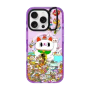 iPhone 16 Pro Impact Ring Stand Case MagSafe Compatible Lucky Cat