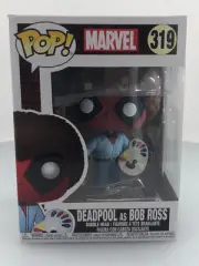 Funko POP! Marvel Deadpool as Bob Ross #319 Vinyl Figure DAMAGED BOX SEE PICS