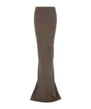 Rick Owens Elasticated Waistband Long Skirt IT40,IT42,IT38 light brown