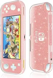 [Moxiaomo] Protective Case for Nintendo Switch Lite,Liquid Crystal Glitter Bling Soft TPU Cover with Shock-Absorption and Anti-Scratch Protective Case-for Nintendo Switch Lite 2019
