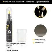 Touch Up Paint For Peugeot All Models 1383 Pierre De Lune With Polish Paste