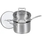 NEW Scanpan Impact Saucepan and Multi-Steamer Insert Set 2pce