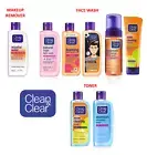 Clean & Clear Facial Makeup Remover Face Wash Cleanser Toner Face Acne Care