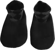 [TOVINANNA] 1 Pair Men's Cozy Indoor Socks Slip Mid Calf Design with Heel Grip for Winter Use Carpets Floors and Tiles Warm Lining for Comfort and Safety