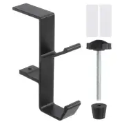 Handbag Hanger Desk Hook Desk Mount Bag Holder, Black