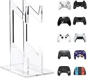 Controller Holder 2-Tier Game Controller Holder Stand for Desk, Transparent Universal Storage Organizer Controller Stand for Xbox One