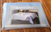 QUAKER Lace Tablecloth Liner 66x102 Inch Wedgewood Blue 9923 Unused In Package