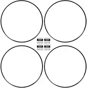 Wheel Rim Protector, Hub Rim Guard Strip, Universal Fit for 19 Inch Car Wheels, Adhesive Wheel Edge Trim, 4PCs Scratch Shield (Black)