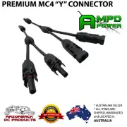 MC4 Y Connector Premium Quality Cable Plug Inline Solar PV Panel IP67 - 1 Pair