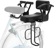 XIEEIX Rear Bicycle Child Seat, Rear Mounted Children's Bicycle Seats, 360° Protective Child Seat, Width Adjustable Bicycle Rear Seat, Suitable for All Bicycle Rear Frames (J-Shaped Handle)