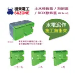 【樹榮電工SUZONE】土水修飾蓋/ BOX修飾蓋/粉刷蓋/台灣製造(綠色/黃色 隨機出貨)(超取最多200個)