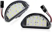 DEMULAX 1Pair 15 SMD LIGHT Car Licence Number Plate Light Lamp, for Toyota, Aygo MK I 2005-2014 Signal Lamp White Accessories Parts Car Number Plate Light