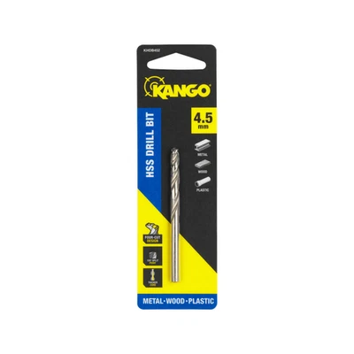 Kango 4.5mm HSS Drill bit, Four-cut design for maximum material contact and fast