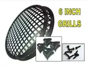 6-Inch Waffle Grills DJ Speaker Subwoofer Comes w/ Clips & Screws (2 PCS)