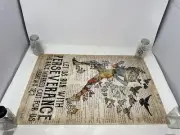Let Us Run With Perseverance The Race Marked Out For Us Hebrew 12:1 Poster NEW