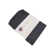 Ted Baker London Queen Sheet Set Black Iron Grey 100% Cotton Sateen 400 Thread