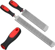 Gisafai 2 Pcs Rasps for Shoeing Horses with Handle Trimming File Carbon Steel Farrier Tools for Repair Horse Hooves Goat Hooves Cow Donkey Pig Animal Hooves Repairing Wood Working Supplies(18/12 Inch)