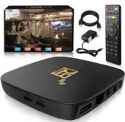 TV Box 4K Ultra HD Android compatible Video on Demand Plug Play