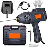 Handheld Welding Machine, 20-200 Amp Portable Welder Machine with Digital Display IGBT Inverter 6 Variable Current, Rotary Button Adjustment ARC Welder for 1/16"-1/8" All Size Welding Rod