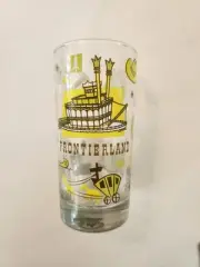 Disney Parks Authentic Frontierland Tumbler-Images of Mark Twain, Thunder Mtn