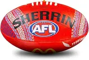 Sherrin SDNR Indigenous Replica All Surface Football, Size 5, Red