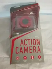 Sharper Image SVC456 Full HD Action Camera color RED 4x digital Zoom