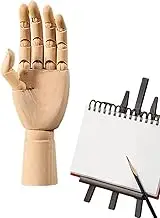 Wooden Hand Model - Wood Art Mannequin Model Hand Drawing | Moveable Wooden Women Mannequin Hand Artist Model for Table Display Puchen