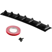 Universal Black Look Rear Lower Bumper Diffuser Fin Spoiler Lip Wing Splitter