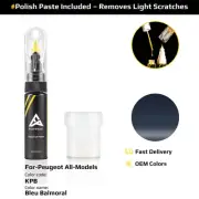 Touch Up Paint For Peugeot All Models KPB Bleu Balmoral With Polish Paste