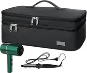 Travel Bag For Hair Styling Tools | Portable Storage Organizer Bag For Hair Brush Double-Layer,Heat-Resistant Storage Bag For All Brand Hot Air Brush, Hair Brush Storage, Curling Iron Travel Borato