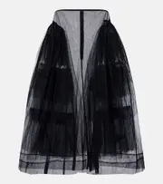 [Simone Rocha] Simone Rocha Tulle midi skirt AU 14 black