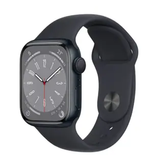 Apple Watch S8 GPS 45mm 午夜色鋁金屬錶殼 午夜黑運動錶帶*MNP13TA 原廠 全新