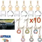 10x Home Car Hanging Air Freshener Auto Perfume Diffuser Empty Glass Bottle Mini