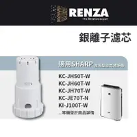 在飛比找蝦皮商城優惠-RENZA 銀離子濾芯 適用 Sharp 夏普加濕空氣清淨機