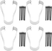 20Pcs Stylus Pen Nibs Tips Replacement for Samsung S6 S7 S7 + Note 10 Note 20, with 4 Pen Clips, Replacement Tips Stylus Pen Nibs Parts (Black)