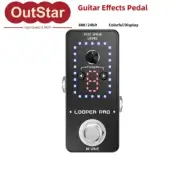 Guitar Effects Pedal 24 Bit/48KHz with 9 Loops & Colorful Display LOOPER PLUS