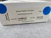 Item number: WAT011670 HPLC Column NOVA-PAK C18 75 mm 3.9 mm 4 µm 60 Å