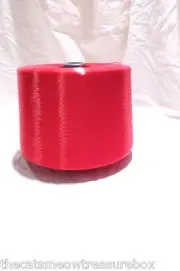 Red Polyester Thread Technical Red 202 Industrial Soft Satan Dtex Virgin Spun