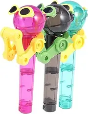 ifundom 3pcs Robot Lollipop Toys Creative Plastic Candy Holder for Boys and Girls Party Favor Random Color