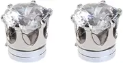 [outret] 1 Pairs Magnetic Without Piercing Ear Studs Earrings Jewelry Zircon for Men Women Exquisite Workmanship Useful Design
