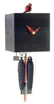 Modern cuckoo clock 1 day running time, Bamboo clock RH BB11-2 NEW