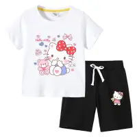 在飛比找蝦皮購物優惠-凱蒂貓 Hello Kitty兒童男T恤夏季新款短袖童裝 學